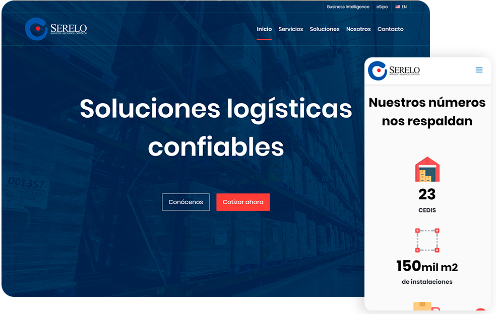 Servicio de Diseño UI/UX, Sitio web para Serelo